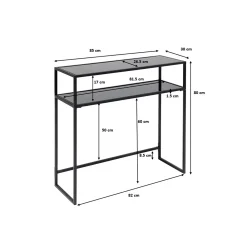 KARE Design Console Loft 85x30cm Dorée ^ Console