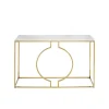 KARE Design Console Miami Loft 120x35cm Blanche Et Dorée ^ Console