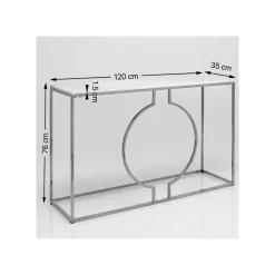 KARE Design Console Miami Loft 120x35cm Noire ^ Console