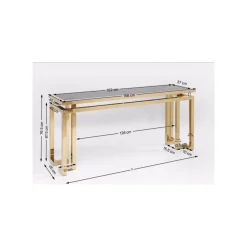 KARE Design Console Rush 160x45cm Dorée ^ Console