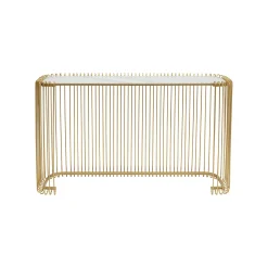 KARE Design Console Wire 142x43cm Dorée ^ Console