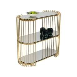 KARE Design Console Wire 81x37cm Laiton ^ Console