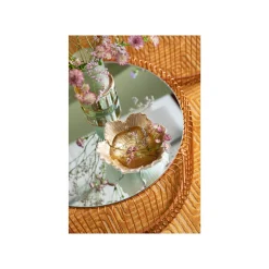 KARE Design Coupe Fleur Dorée Et Blanche 20cm ^ Vaisselle