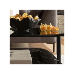 KARE Design Coupe Fleur Dorée Et Noire 20cm ^ Vaisselle