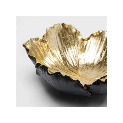 KARE Design Coupe Fleur Dorée Et Noire 20cm ^ Vaisselle