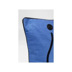 KARE Design Coussin Art Line Bleu ^ Coussin & Plaid