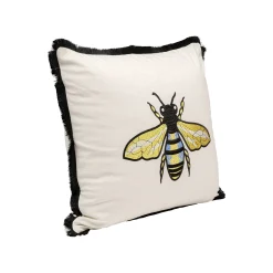 KARE Design Coussin Blanc Abeille ^ Coussin & Plaid