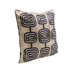 KARE Design Coussin Catena Square Taupe Et Noir ^ Coussin & Plaid