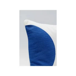 KARE Design Coussin Forma Bleu Et Blanc 50x50cm ^ Coussin & Plaid