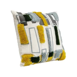 KARE Design Coussin Geometric Gris ^ Coussin & Plaid