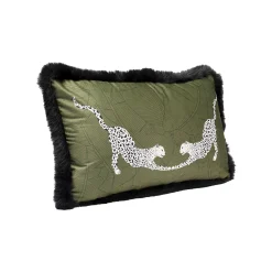 KARE Design Coussin Guépards Duo ^ Coussin & Plaid