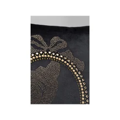 KARE Design Coussin Noir Médaillon Strass ^ Coussin & Plaid