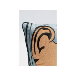 KARE Design Coussin Visage Femme BD ^ Coussin & Plaid
