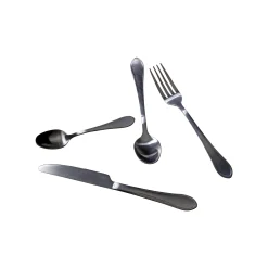 KARE Design Couverts Cucina 16 Pièces Noirs ^ Vaisselle