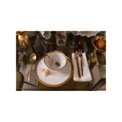 KARE Design Couverts Gloria 16 Pièces Dorés ^ Vaisselle
