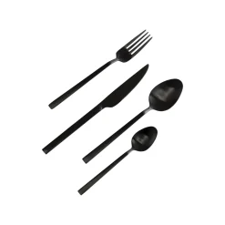 KARE Design Couverts Gloria 16 Pièces Noirs ^ Vaisselle