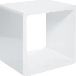 KARE Design Cube Lounge Blanc ^ Table D'Appoint & De Chevet