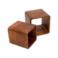 KARE Design Cubes Authentico Set De 2 ^ Table D'Appoint & De Chevet