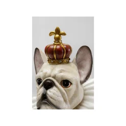 KARE Design Déco Bouledogue Blanc Roi ^ Déco
