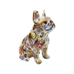 KARE Design Déco Bouledogue Fleurs ^ Déco