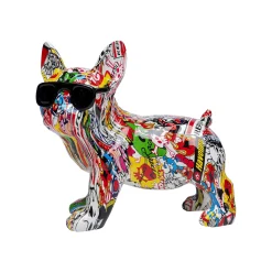 KARE Design Déco Bouledogue Graffiti Lunettes ^ Déco