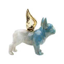 KARE Design Déco Bouledogue Imitation Pierre Ailes Dorées ^ Déco