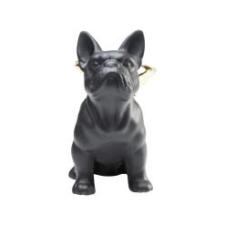 KARE Design Déco Bouledogue Noir Ailes Dorées ^ Déco