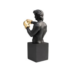 KARE Design Déco Boxeur Noir 40cm ^ Déco