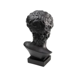 KARE Design Déco Buste Homme Noir Profil Masque Doré ^ Déco