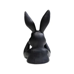 KARE Design Déco Buste Lapin Noir 23cm ^ Déco
