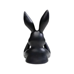 KARE Design Déco Buste Lapin Noir 31cm ^ Déco