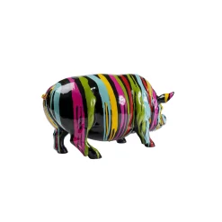 KARE Design Déco Cochon Noir Coulées De Peinture ^ Déco