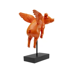 KARE Design Déco Cochon Volant Orange ^ Déco