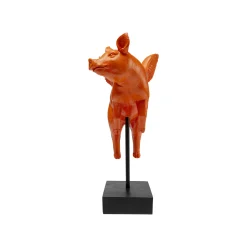 KARE Design Déco Cochon Volant Orange ^ Déco