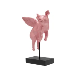 KARE Design Déco Cochon Volant Rose ^ Déco
