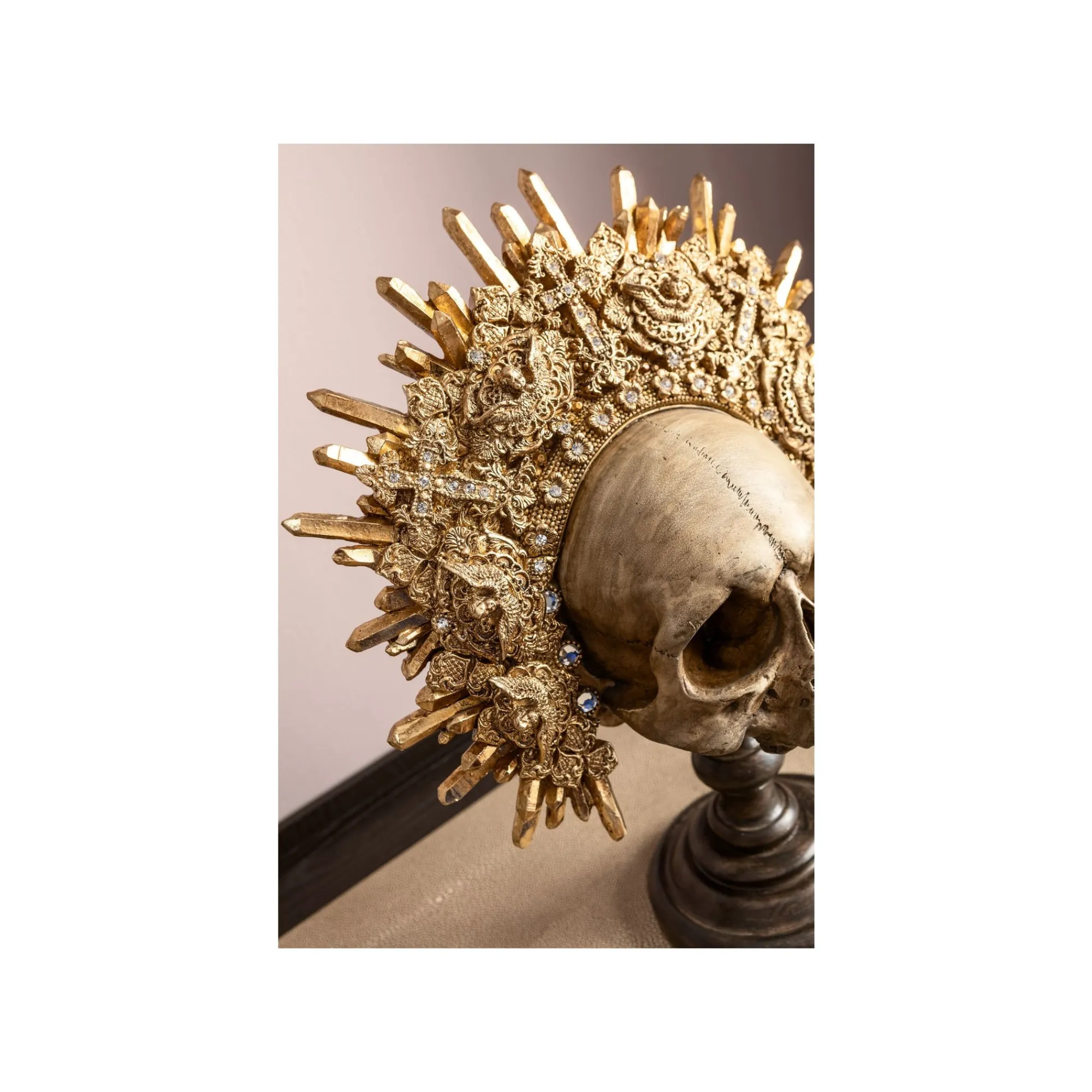 KARE Design Déco Crâne Couronne ^ Déco