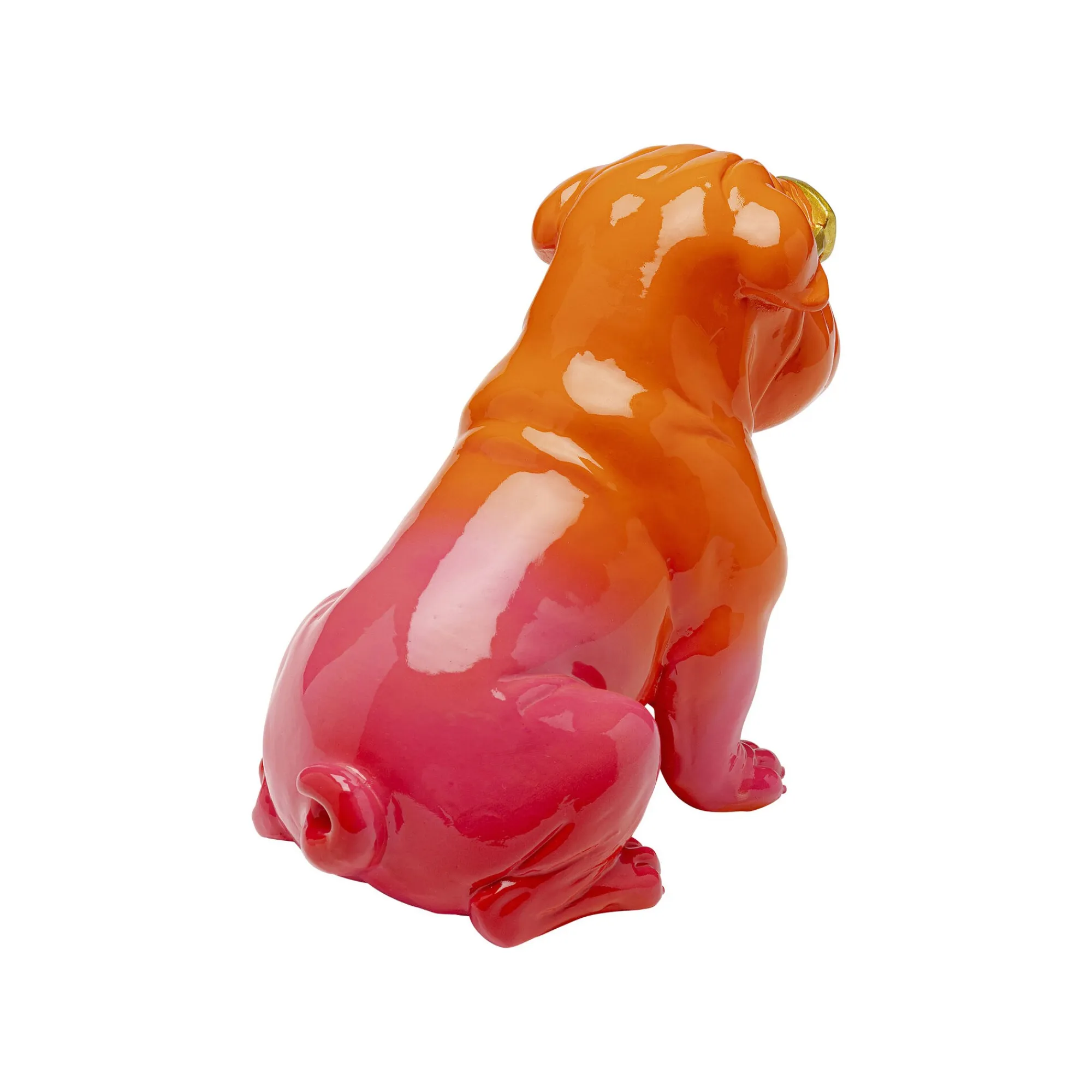 KARE Design Déco Fashion Bouledogue Orange 17cm ^ Déco