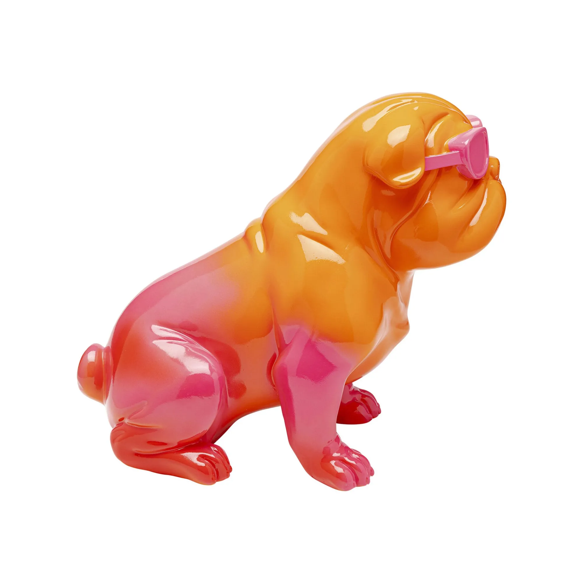 KARE Design Déco Fashion Bouledogue Rose 37cm ^ Déco