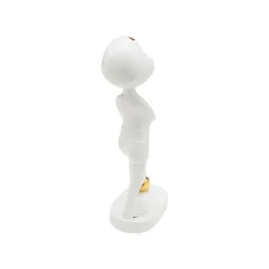 KARE Design Déco Fille Blanche Balle Dorée ^ Déco