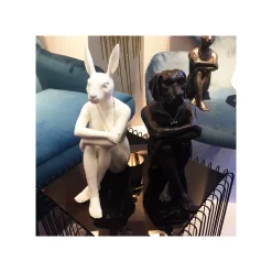 KARE Design Déco Gangster Chien Noir ^ Déco