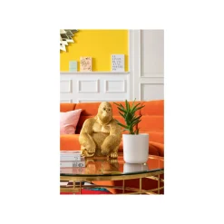 KARE Design Déco Gorille 39cm Doré ^ Déco