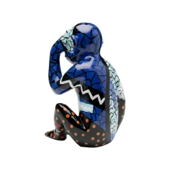 KARE Design Déco Graffiti Singe Bleu ^ Déco