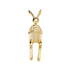 KARE Design Déco Lapin Doré Assis Coeur ^ Déco