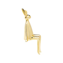 KARE Design Déco Lapin Doré Assis ^ Déco