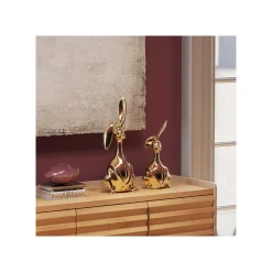 KARE Design Déco Lapin Doré 52cm ^ Déco