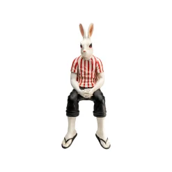 KARE Design Déco Lapin Rouge Et Blanc ^ Déco
