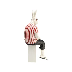 KARE Design Déco Lapin Rouge Et Blanc ^ Déco