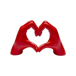 KARE Design Déco Mains Rouges Cœur ^ Déco