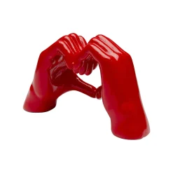 KARE Design Déco Mains Rouges Cœur ^ Déco