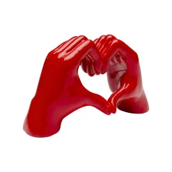KARE Design Déco Mains Rouges Cœur ^ Déco